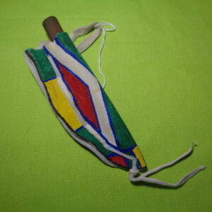 Mini Indian Mila | Forged Square Nail & Buckskin Sheath